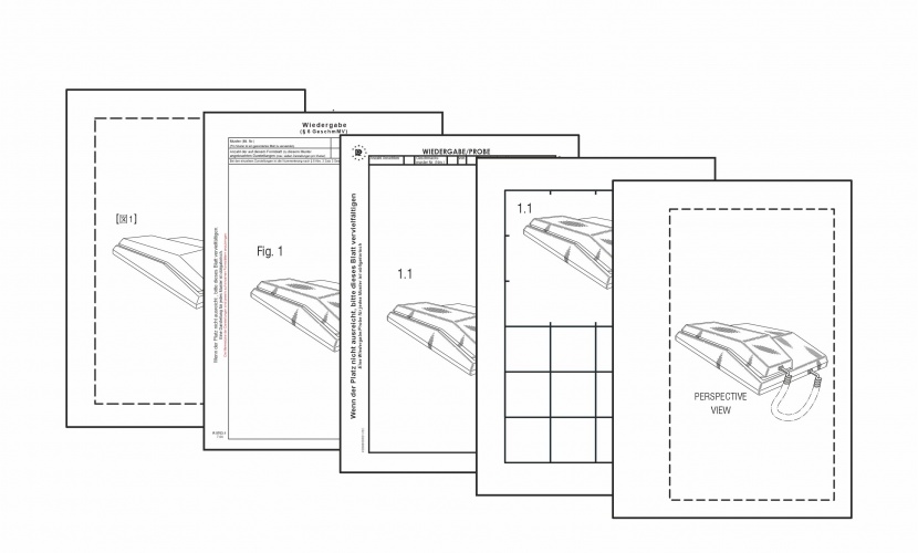 Ansichten für Geschmacksmuster